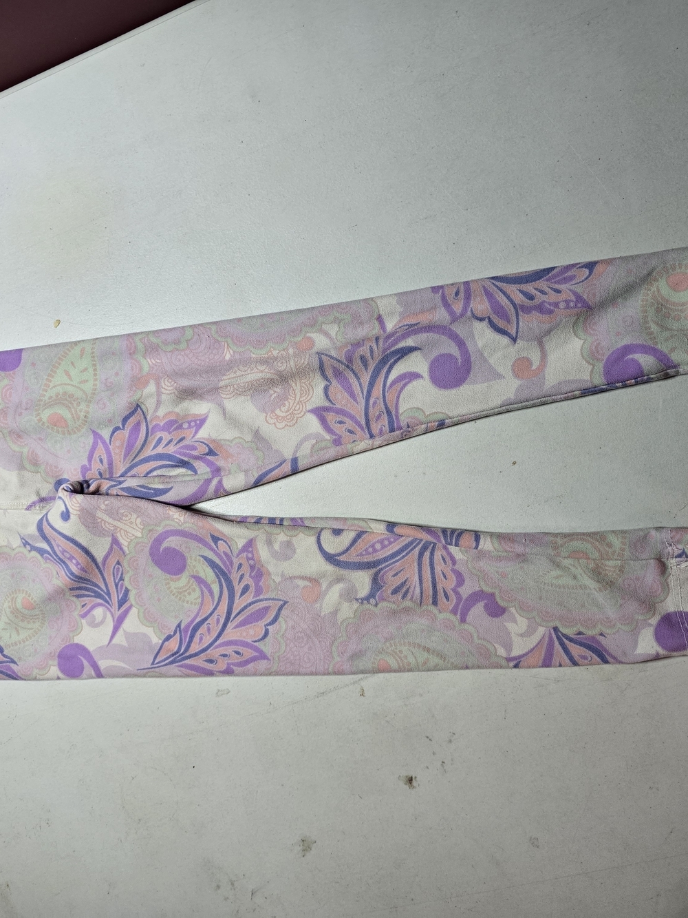 LuLaRoe pastel purple pink blue swirled top